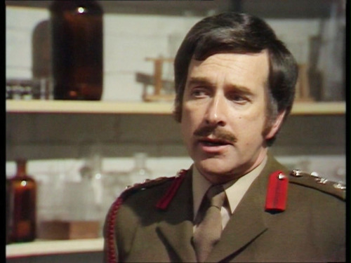 Doctor Who: RobotThe Brigadier and Sergeant BentonBRIGADIER: What the blazes were you thinking of, M