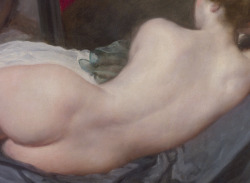 caravaggista:  Diego Velazquez, The Rokeby Venus, detail (1647-1651). National Gallery of Art, London. In 1914, this painting was slashed multiple times by Mary Richardson, a suffragette protesting the arrest of  Mrs. Emmeline Pankhurst. Richardson