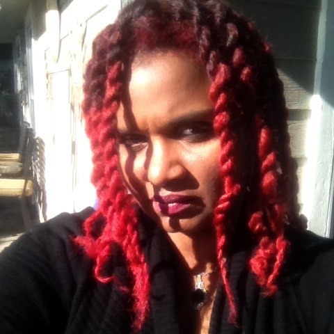 My hair though! #lovemyhair #naturalhair #sunnyday #longhair #redtwist #redhair #redbone #redlocs #h