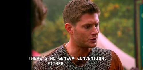 princesshamlet:this is so funny dean’s like let’s all commit war crimes