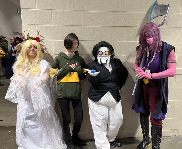 A bunch of our Deltarune photos, from Anime Boston 2023!