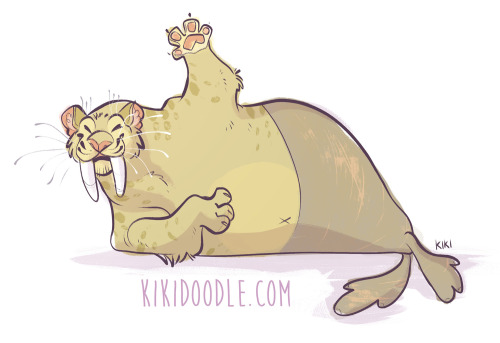 #purrmay day 2: ChonkerIt’s a walrus smilodon!