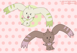 kathryn-wood:  Terriermon and Lopmon from