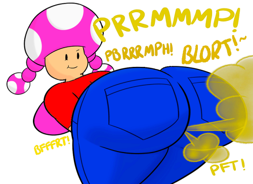 Toadette Farting in Jeans Peeyew by yellowwood578