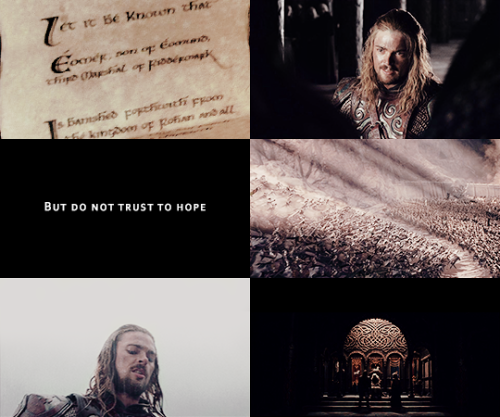 taurielsilvan:You see much, Eomer son of Eomund. Too much. You are banished forthwith from the Kingd