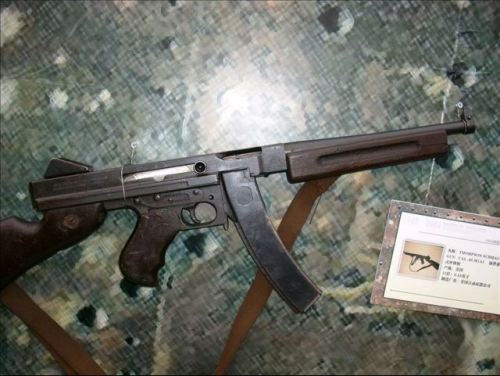 Chinese Thompson submachine gun produced during the warlord era, circa 1920&rsquo;s. Chambered f