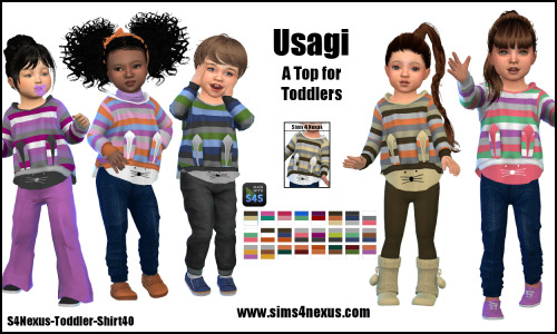 Usagi -A Top for Toddlers-| GO TO DOWNLOAD PAGE |Thanks a bunch @littletodds for this sweet lookbook