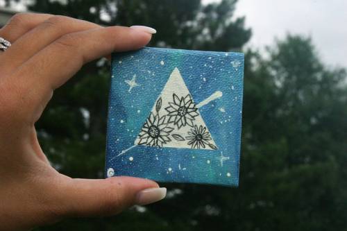 Galaxy Triangle Painting //AllStyleArt