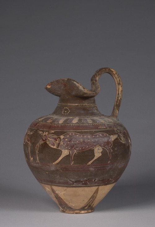 cma-greek-roman-art:Oinochoe, 600, Cleveland Museum of Art: Greek and Roman ArtSize: Overall: 30.6 c