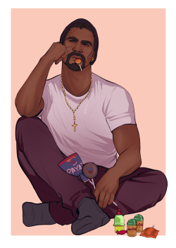 mrgamblinman: i was hungry and bought a bunch of stuff so i drew gabe