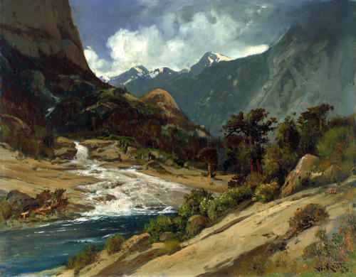 Hetch Hetchy Side Canyon, I, William Keith, ca. 1908