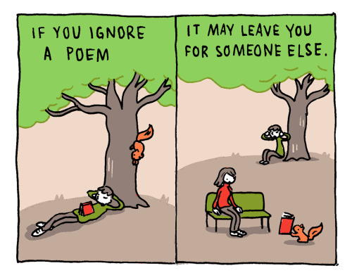 incidentalcomics:  Understanding Poetry (after Mark Strand)This comic appears in