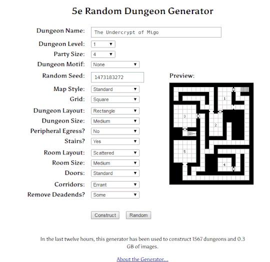 Procedural Generation donjon There's long history of random