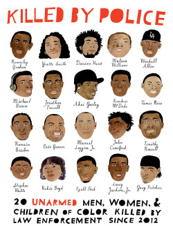 carsonfellis:  Some more people to keep in mind, yet still only a small percentage of the unarmed Americans of color killed over the past two years by people sworn to protect them.No justice. No peace. No racist police. 