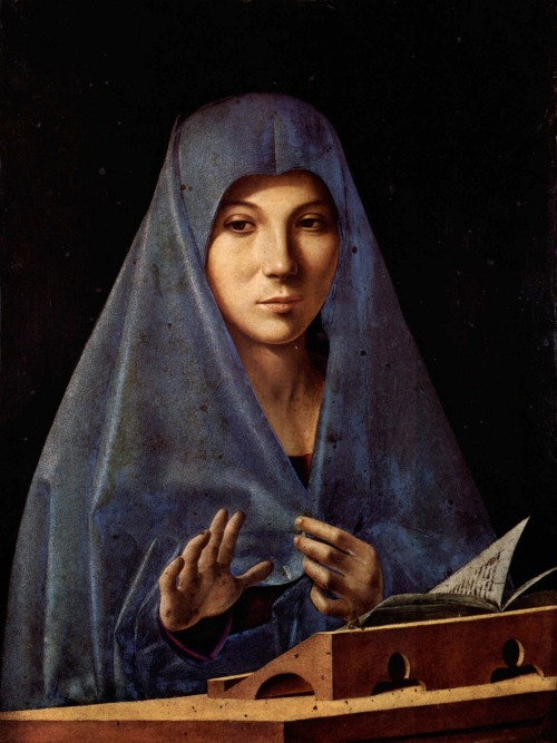 The Virgin Annunciate, c. 1476 by Antonello da Messina (Italian, c.1430–1479)