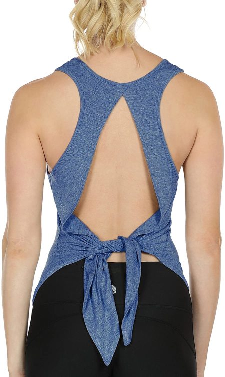 icyzone open back workout top