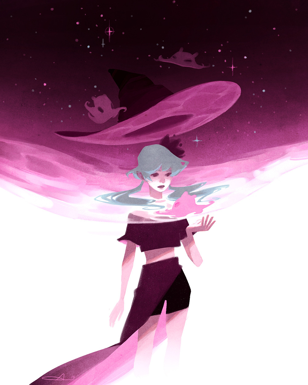 lexxercise:Nebula Witch // A small sketch that got away from me. Inspired by the