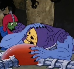 mostly-ghostly-95:Like or reblog if you agree.Skeletor is sad because he just can’t compete with the modern villains running the world.