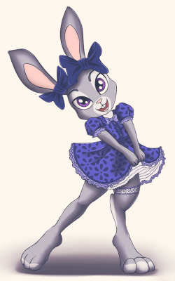 kairaanix:Judy Hopps in lolita dress. First