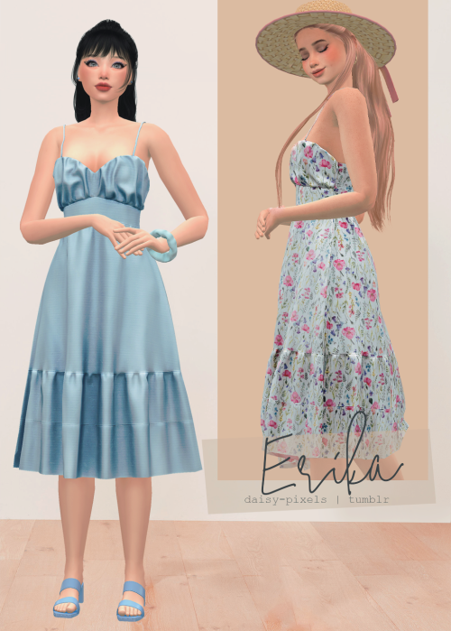  - ̗̀ Erika Dress ̖́- (TS4)Download: Patreon | My Blog (May, 21st)New Mesh | Whole Body.Base Game Co