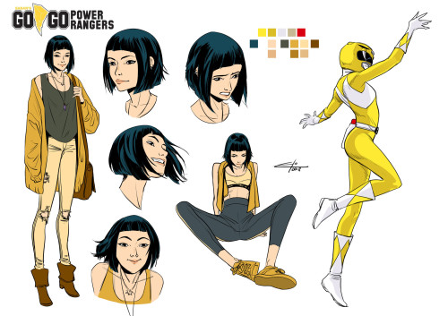 castlewyvern: Go Go Power Rangers Character studies for BOOM!Studios by Eleonora Carlini. 