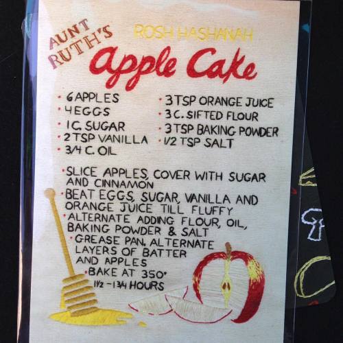 Big thanks to all my customers! This Apple Cake recipe card has found a new home! You can find it at