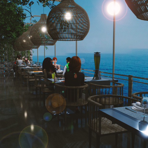 simpledesigner:[SD] Italy-Positano Ristorante * Blender Scene (Not in Game)* Eevee and Cycles* Exc