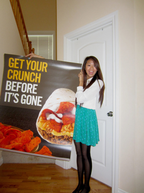 thatfunnyblog:  Guys, one of my friends on Facebook was so excited that Taco Bell was bringing back the Beefy Crunch Burrito that she posted a message on their Facebook wall and asked them if they had a poster that she could get and hang up in her room.