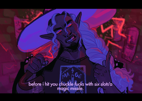 Wanted To Do A Lil Redraw(hes All Talk, He Still Doesnt Have The Spell Slots)