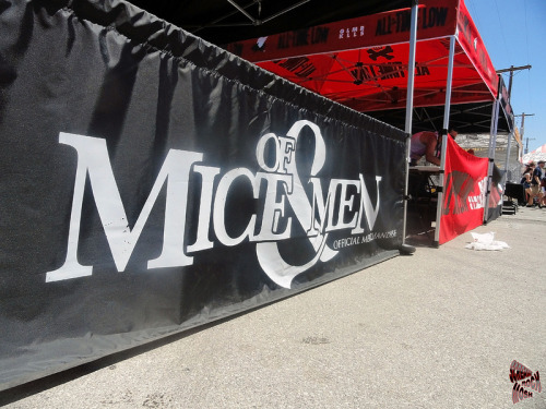 mitch-luckers-dimples:  Of Mice & Men Merch Tent by Roger DeCastro on Flickr.