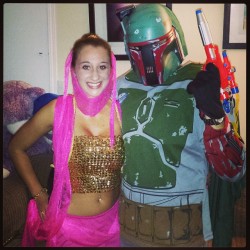 Boba Fett got sick of being labeled the bad guy hunting for bounty so after watching a Christina Aguilera music video he decided to go find himself a hot ass genie