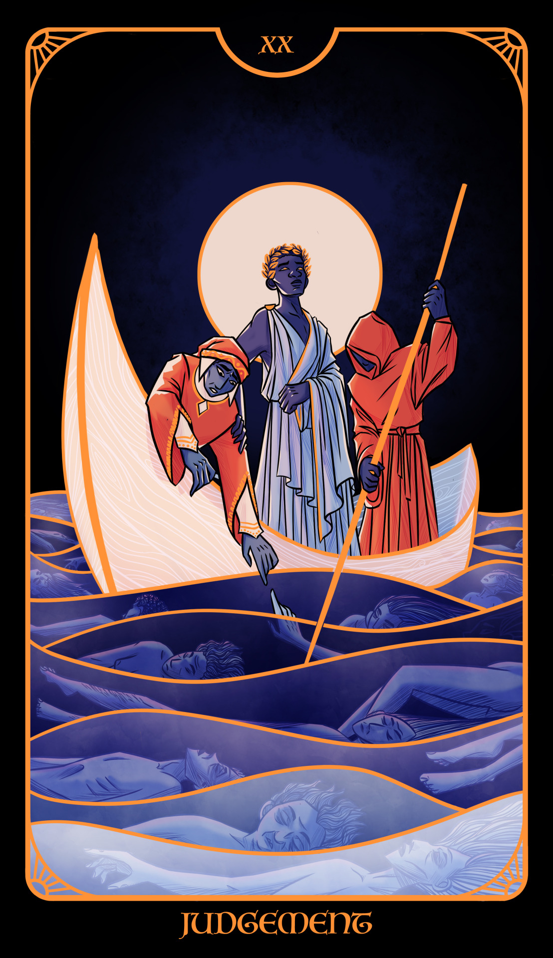 Comparative Tarot — Judgement. Art by Sam Dow, from The Literary...