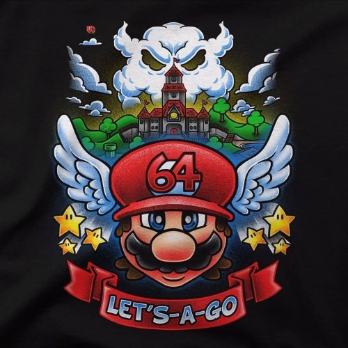 Reposted from @limiteeapparel &ldquo;Super Mario 64 Tribute T-Shirt&rdquo; by @punksthetic is today&