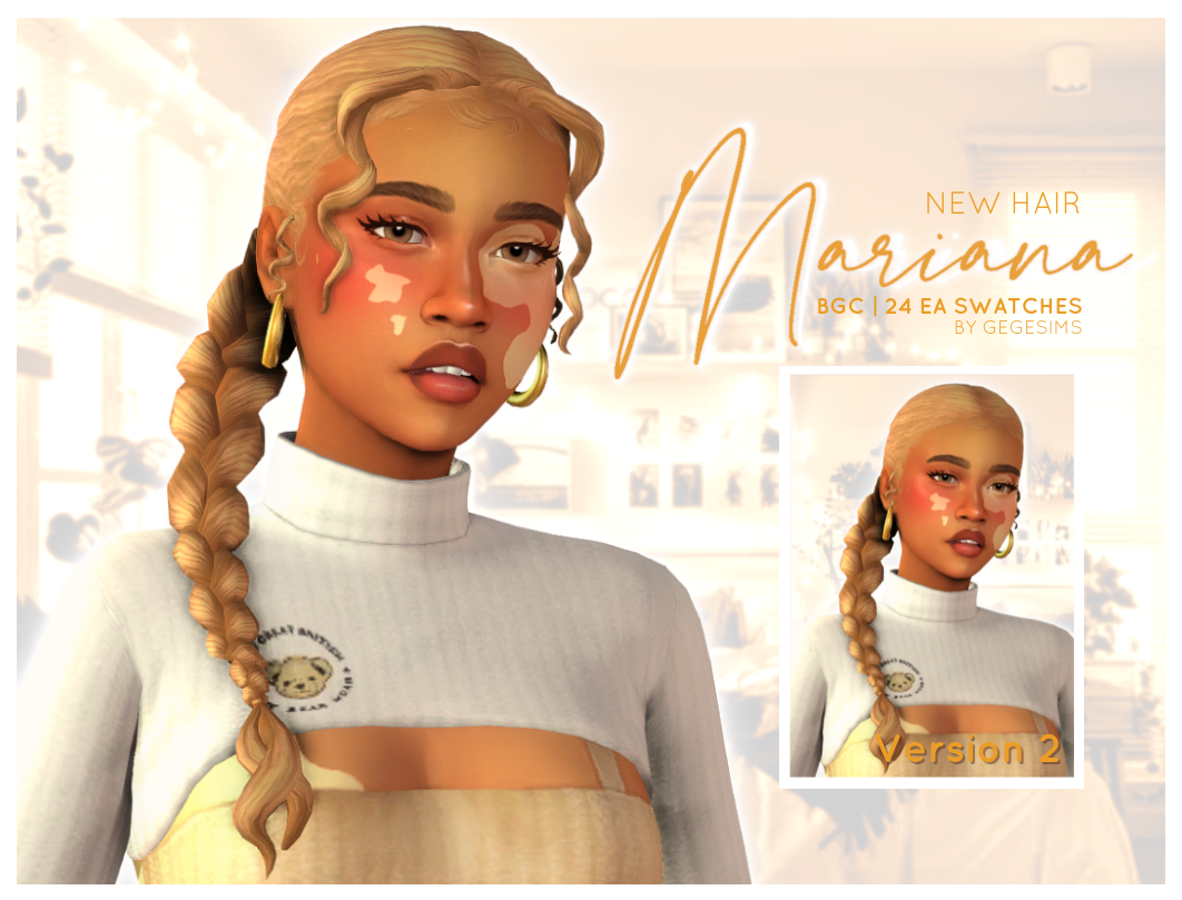 GegeSims - Mariana Hair - The Sims 4 Create a Sim - CurseForge