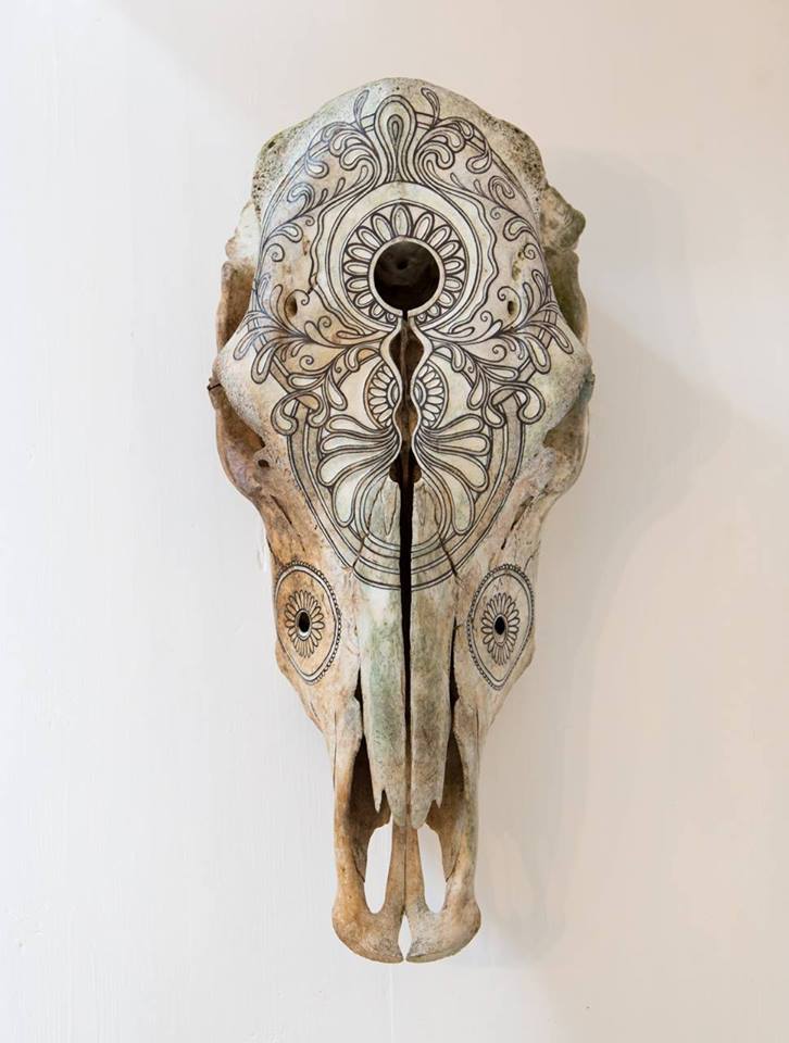 skull-a-day:  Swedish Skull Art from Hanna Hasse Bergström