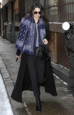 kxrdashjenner:February 18, 2015 - Kendall out and about before the Michael Kors Fall 2015 show in New York City.
