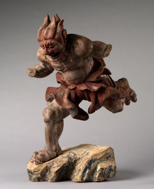 cma-japanese-art: Thunder God (Raijin), 1300s, Cleveland Museum of Art: Japanese ArtSize: Overall: 6