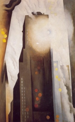 arsvitaest:  “The Shelton with Sunspots, N.Y.” Author: Georgia O’Keeffe (American, 1887-1986)Date: 1926Medium: Oil on canvasLocation: The Art Institute of Chicago“I went out one morning to look at [the Shelton Hotel] and there was the optical