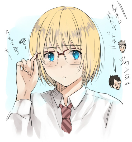 get-the-dick:  眼鏡アルミン落書き詰め合わせ by 3u