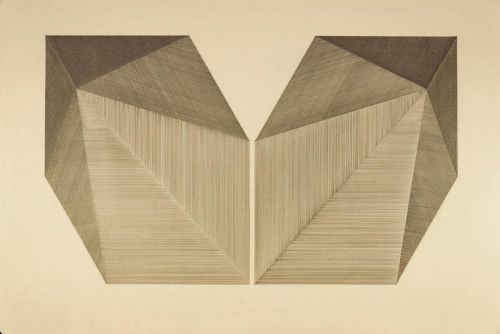 untitled (two forms) 2013_01_21 graphite on manila tagboard 24" x 35 ¾" (61 x 90.8)