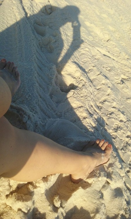 Dia lindo para caminhar na praia e cuidar das solinhas