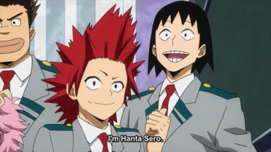 trans-eijiro: you: kaminari is kirishima’s second closest friend me, an intellectual: 