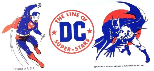 twentiethcenturykid:VIRTUAL CLOSET CLEANERLONGBOX DEEP DIVEDC Comics Bumper StickerCirca 1975