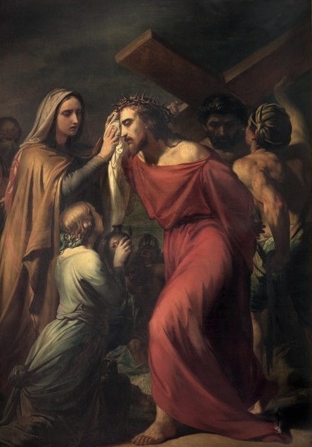 Veronica wipes the face of Jesus by Jean Baptiste van Eycken.