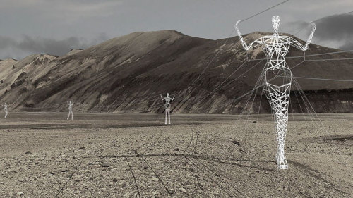 Architects Turn Iceland’s Boring Electricity Pylons Into Giant Human Statues‘Choi and Shine want to 