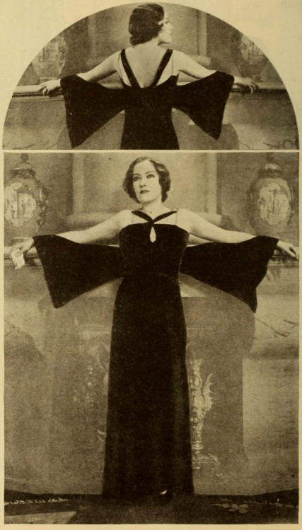 Chanel-designed dress for Gloria Swanson in “Tonight or Never”.Photoplay, January 1932