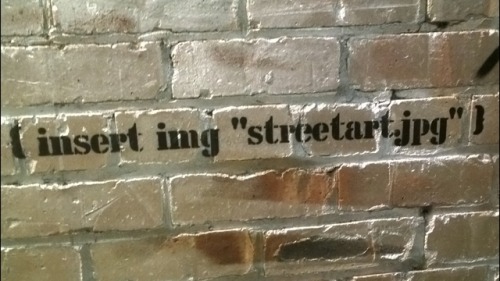 (insert img “street art.jpg”)When graffiti goes meta.