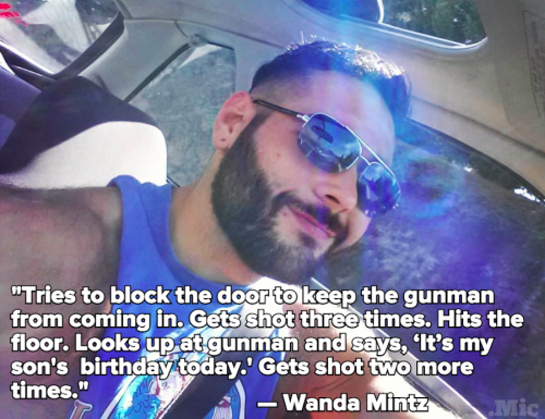 liberalsarecool:

micdotcom:

Chris Mintz stood up to the UCC shooter, took 5 bullets and survived
Ten people were killed and another 7 injured at Umpqua Community College yesterday. But those numbers could have been higher if it weren’t for Chris Mintz. 
Mintz, 30, had just started his first week at UCC after a decade-long career in the military when he heard shots fired in the campus’ Snyder Hall. According to his aunt, he rushed the scene in an attempt to get between the gunman and his fellow students. Mintz reportedly tried to block the door to prevent the shooter from entering and was hit 5 times. Miraculously, he is expected to survive.

This is who we should be talking about. 