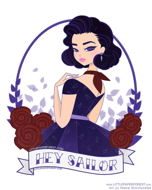 littlepaperforest: Part Two of my ‘Hey Sailor’ Pin-Up Series! ♡ Part One - The Inne