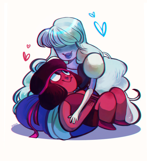 I can’t wait for the new Steven Universe episodes, especially the one with Ruby and Sapphire!